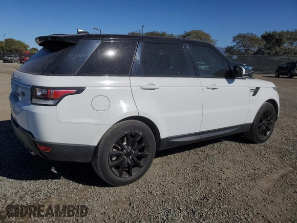 2017 Land Rover Range Rover Sport SE with VIN SALWG2FK6HA684979, listed as a Copart auction lot 88124425 with 108,253 mi miles and Salvage Title. Bid and sale history available at carsss.com. Image 3.