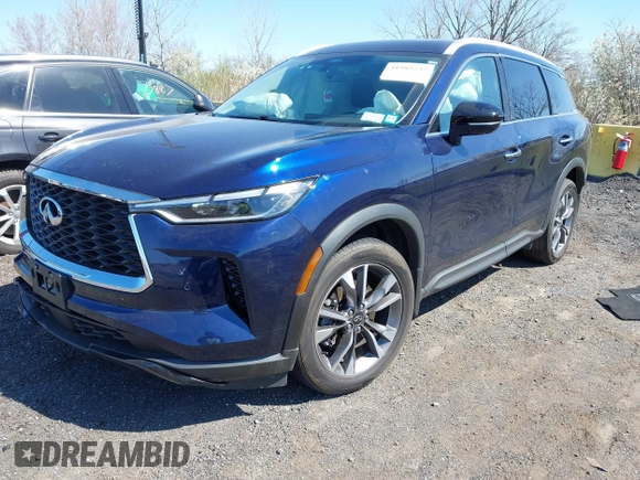 2023 Infiniti QX60 Luxe z VIN 5N1DL1FS3PC358124, wystawiony jako IAAI lot #41985237 z przebiegiem 17 259 mil mil oraz . Historia ofert i sprzedaży dostępna na DreamBid. Obrazek 17.