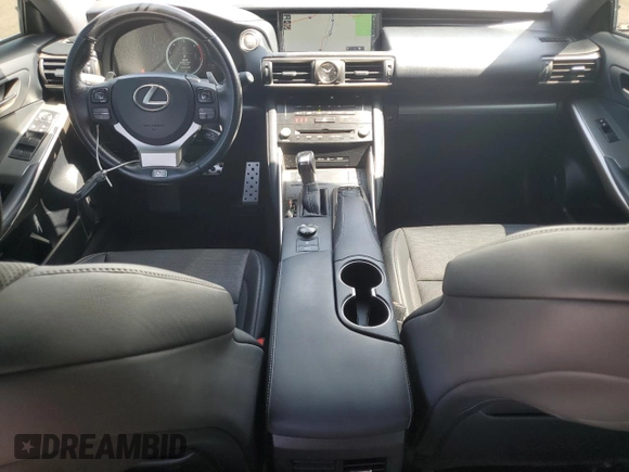 2017 Lexus IS 200t with VIN JTHBA1D22H5038785, listed as a Copart auction lot 58436715 with 76,298 mi miles and Salvage title. Bid and sale history available at DreamBid. Image 8.