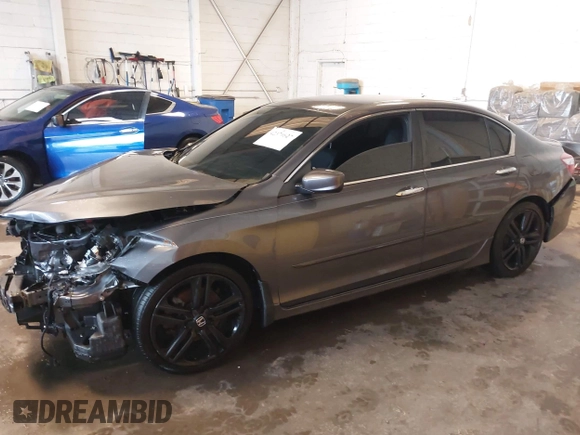2016 Honda Accord Sport with VIN 1HGCR2F56GA192029, listed as a IAAI auction lot 42370827 with 76,679 mi miles and . Bid and sale history available at DreamBid. Image 14.
