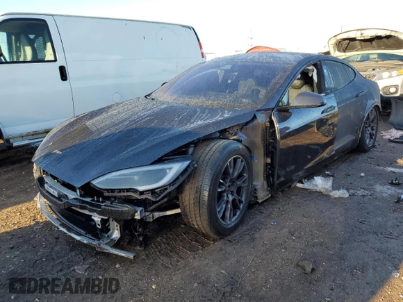 2024 Tesla Model S with VIN 5YJSA1E55RF534643, listed as a Copart auction lot 46422475 with Not provided miles and Salvage title. Bid and sale history available at DreamBid. Image 1.