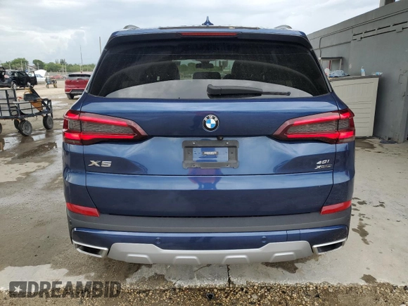2021 BMW X5 xDrive40i with VIN 5UXCR6C0XM9G02456, listed as a Copart auction lot 63349365 with 21,086 mi miles and Clean title. Bid and sale history available at DreamBid. Image 6.