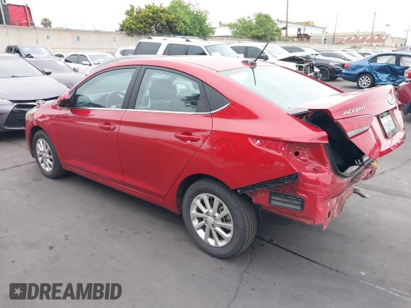2022 Hyundai Accent SE with VIN 3KPC24A68NE175452, listed as a IAAI auction lot 42131182 with 44,541 mi miles and . Bid and sale history available at carsss.com. Image 3.