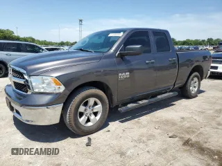 2021 Ram 1500 Tradesman with VIN 1C6RR6FG4MS524919, listed as a Copart auction lot 61338335 with 126,486 mi miles and Salvage title. Bid and sale history available at DreamBid. Image 1.