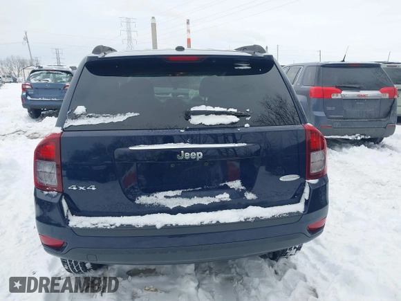 2017 Jeep Compass High Altitude with VIN 1C4NJDEB0HD106845, listed as a IAAI auction lot 41261759 with 76,630 mi miles. Bid and sale history available at carsss.com. Image 16.