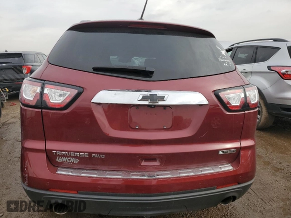 2017 Chevrolet Traverse Premier with VIN 1GNKVJKD7HJ259663, listed as a Copart auction lot 45358935 with 80,767 mi miles and Salvage Title. Bid and sale history available at DreamBid. Image 6.