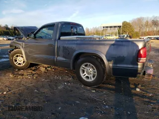 2002 Dodge Dakota with VIN 1B7FL16X52S557179, listed as a Copart auction lot 42221125 with 176,537 mi miles and Salvage Title. Bid and sale history available at carsss.com. Image 2.