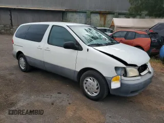 2001 Toyota Sienna CE with VIN 4T3ZF19C21U359632, listed as a Copart auction lot 60258414 with 167,356 mi miles and Salvage Title. Bid and sale history available at carsss.com. Image 4.