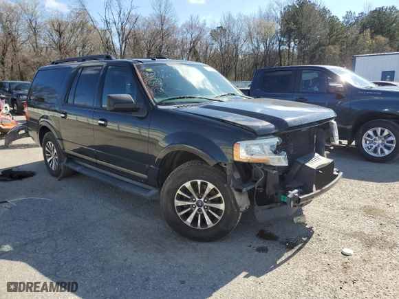 2015 Ford Expedition EL XLT with VIN 1FMJK1HT2FEF23837, listed as a Copart auction lot 45895415 with 156,641 mi miles and Salvage Title. Bid and sale history available at carsss.com. Image 4.