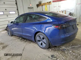 2021 Tesla Model 3 Long Range with VIN 5YJ3E1EB6MF902352, listed as a Copart auction lot 52257095 with 41,213 mi miles and Salvage Title. Bid and sale history available at DreamBid. Image 2.
