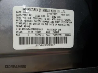 2015 Infiniti Q40 with VIN JN1CV6AR0FM521867, listed as a Copart auction lot 64668144 with 42,905 mi miles and Salvage Title. Bid and sale history available at carsss.com. Image 14.
