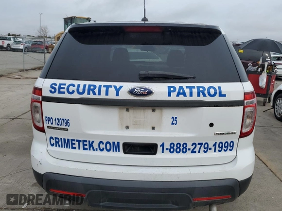 2013 Ford Utility Police Interceptor with VIN 1FM5K7AR2DGB08473, listed as a Copart auction lot 45728965 with 202,881 mi miles and Clean Title. Bid and sale history available at carsss.com. Image 6.