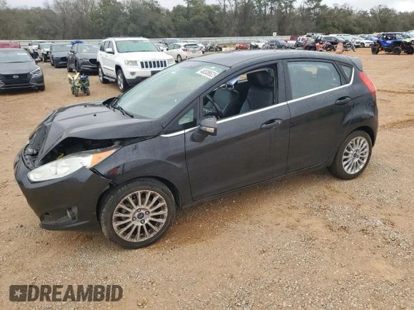 2014 Ford Fiesta Titanium z VIN 3FADP4FJ9EM110690, wystawiony jako Copart lot #48338625 z przebiegiem 175 441 mil mil oraz Szkoda całkowita • Salvage title. Historia ofert i sprzedaży dostępna na DreamBid. Obrazek 1.