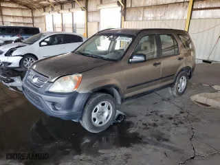 2006 Honda CR-V LX with VIN JHLRD68596C001530, listed as a Copart auction lot 53697345 with 215,798 mi miles and Clean Title. Bid and sale history available at carsss.com. Image 1.