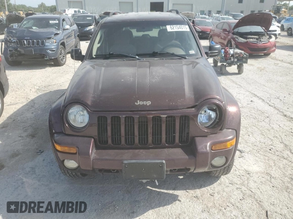 2004 Jeep Liberty Limited with VIN 1J4GL58K74W163637, listed as a Copart auction lot 62154015 with 93,645 mi miles and Salvage title. Bid and sale history available at DreamBid. Image 5.