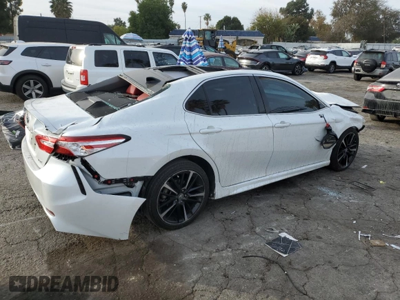 2020 Toyota Camry XSE with VIN 4T1K61AK9LU356596, listed as a Copart auction lot 84372504 with Not Provided miles and Salvage Title. Bid and sale history available at DreamBid. Image 3.