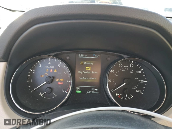 2017 Nissan Rogue SL with VIN JN8AT2MT5HW389226, listed as a Copart auction lot 50235635 with 69,240 mi miles and Salvage Title. Bid and sale history available at DreamBid. Image 9.