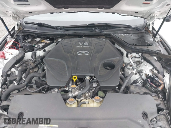 2021 Infiniti Q60 Red Sport 400 with VIN JN1FV7LK1MM530013, listed as a IAAI auction lot 41461752 with 52,844 mi miles and . Bid and sale history available at DreamBid. Image 10.