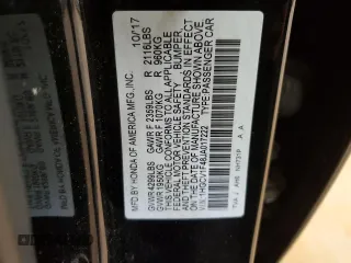 2018 Honda Accord EX with VIN 1HGCV1F48JA017222, listed as a Copart auction lot 45899405 with 66,772 mi miles and Salvage Title. Bid and sale history available at DreamBid. Image 14.