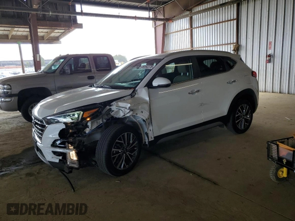 2021 Hyundai Tucson Ultimate with VIN KM8J3CAL0MU339969, listed as a Copart auction lot 58592275 with 20,953 mi miles and Salvage title. Bid and sale history available at DreamBid. Image 1.