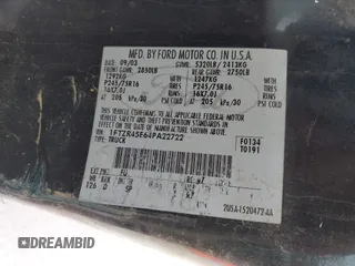 2004 Ford Ranger XL Fleet with VIN 1FTZR45E64PA22722, listed as a IAAI auction lot 42108153 with 192,519 mi miles and . Bid and sale history available at DreamBid. Image 9.