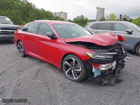 2022 Honda Accord Sedan Sport SE with VIN 1HGCV1F4XNA056237, listed as a IAAI auction lot 41633395 with 77,719 mi miles. Bid and sale history available at carsss.com. Image 1.