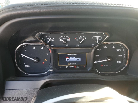 2022 GMC Sierra 2500HD AT4 with VIN 1GT49PEYXNF269917, listed as a Copart auction lot 41846345 with 42,515 mi miles and Salvage Title. Bid and sale history available at carsss.com. Image 9.