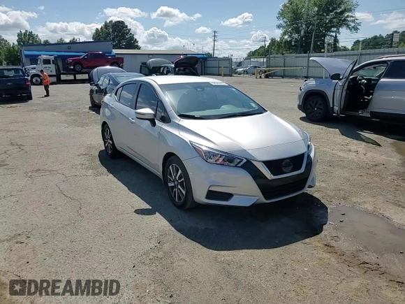 2021 Nissan Versa SV with VIN 3N1CN8EV5ML923006, listed as a Copart auction lot 58546675 with 33,580 mi miles and Salvage title. Bid and sale history available at DreamBid. Image 13.