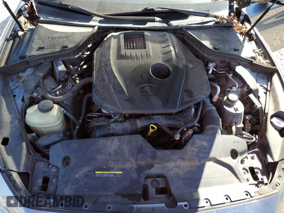 2017 Infiniti Q50 2.0t with VIN JN1CV7AR4HM680478, listed as a Copart auction lot 47419515 with 135,219 mi miles and Salvage Title. Bid and sale history available at carsss.com. Image 11.
