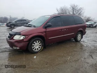 2002 Chrysler Town & Country LXi with VIN 2C8GP54L02R748587, listed as a Copart auction lot 43621485 with 161,646 mi miles and Salvage Title. Bid and sale history available at carsss.com. Image 1.