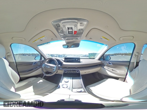 2023 Genesis GV80 with VIN KMUHBDSB3PU121883, listed as a Copart auction lot 43730985 with 45,481 mi miles and Non repairable. Bid and sale history available at DreamBid. Image 13.