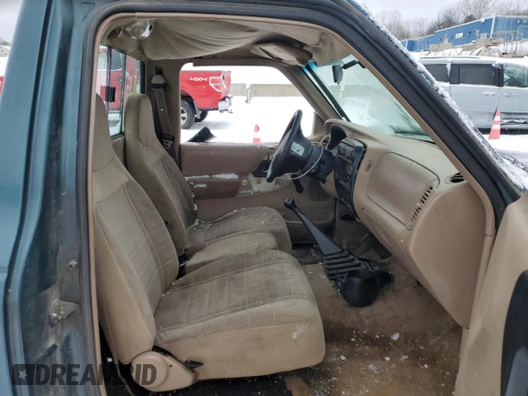 1997 Ford Ranger XLT with VIN 1FTCR10AXVUD48518, listed as a Copart auction lot 41518815 with 400,246 mi miles and Salvage title. Bid and sale history available at DreamBid. Image 10.
