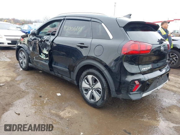 2020 Kia Niro LX with VIN KNDCB3LC5L5442939, listed as a IAAI auction lot 42006101 with 93,689 mi miles and . Bid and sale history available at DreamBid. Image 3.