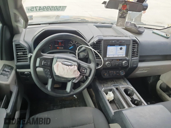 2019 Ford F-150 XL with VIN 1FTEW1CP3KKD68005, listed as a Copart auction lot 50599475 with 129,200 mi miles and Salvage Title. Bid and sale history available at carsss.com. Image 8.