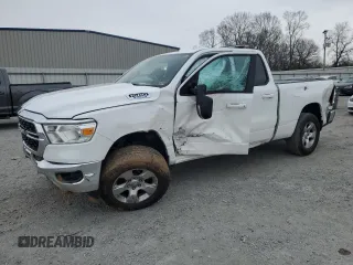 2022 Ram 1500 Big Horn z VIN 1C6RRFBG3NN482488, wystawiony jako Copart lot #48411525 z przebiegiem Nie podano mil oraz Szkoda całkowita • Salvage title. Historia ofert i sprzedaży dostępna na DreamBid. Obrazek 1.