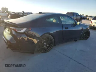 2022 BMW M4 Competition xDrive with VIN WBS43AZ03NCK35637, listed as a Copart auction lot 56616264 with 0 mi miles and Salvage Title. Bid and sale history available at carsss.com. Image 3.