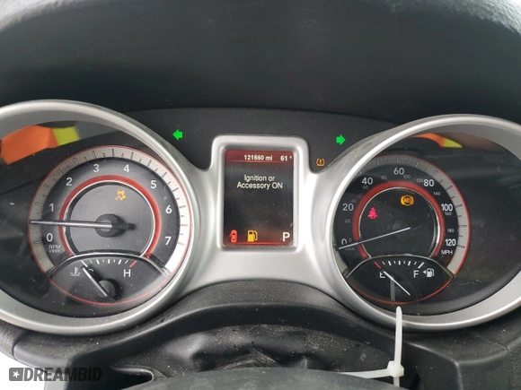 2016 Dodge Journey SXT with VIN 3C4PDDBG2GT196329, listed as a Copart auction lot 47808645 with 121,660 mi miles and Salvage Title. Bid and sale history available at carsss.com. Image 9.