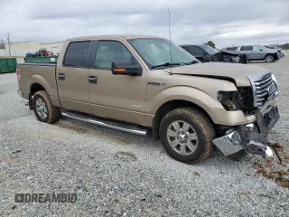 2012 Ford F-150 XL with VIN 1FTFW1CT2CKD60819, listed as a Copart auction lot 47610205 with 207,170 mi miles and Salvage Title. Bid and sale history available at carsss.com. Image 4.