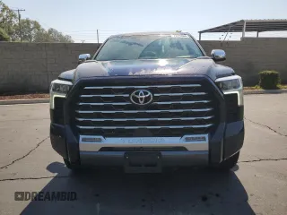2023 Toyota Tundra Capstone Hybrid with VIN 5TFVC5DBXPX033319, listed as a Copart auction lot 73779344 with 9,723 mi miles and Salvage title. Bid and sale history available at DreamBid. Image 5.