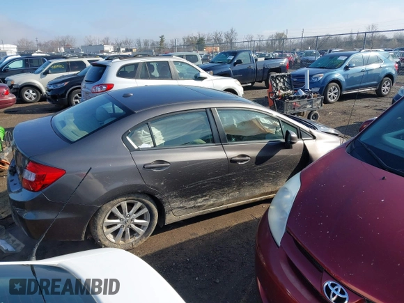2012 Honda Civic EX with VIN 19XFB2F88CE329022, listed as a IAAI auction lot 41876218 with 105,125 mi miles and . Bid and sale history available at DreamBid. Image 14.