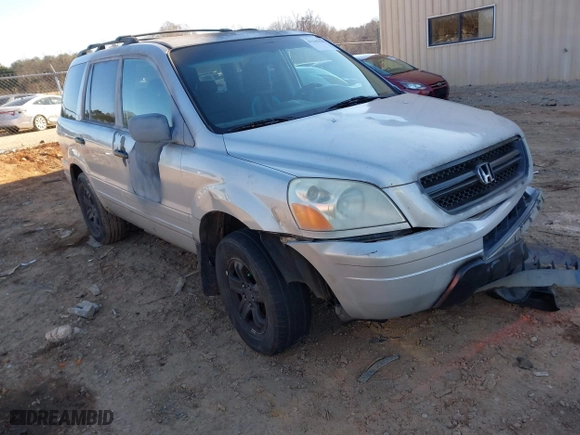 2004 Honda Pilot EX with VIN 2HKYF185X4H503079, listed as a IAAI auction lot 41245583 with 1 mi miles. Bid and sale history available at carsss.com. Image 1.