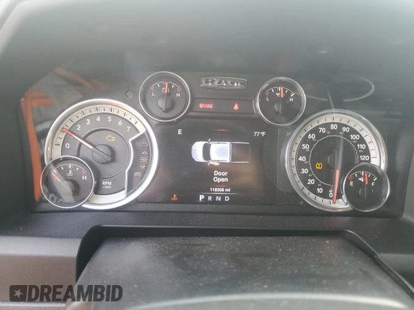 2016 Ram 2500 SLT with VIN 3C6UR5MJXGG224378, listed as a Copart auction lot 59112335 with 118,308 mi miles and Salvage title. Bid and sale history available at DreamBid. Image 9.