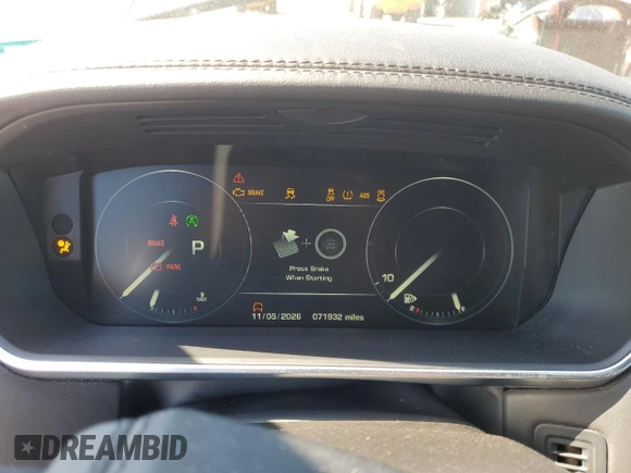 2016 Land Rover Range Rover HSE with VIN SALGS2PF7GA292841, listed as a Copart auction lot 56455605 with 71,932 mi miles and Salvage title. Bid and sale history available at DreamBid. Image 9.