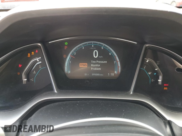 2018 Honda Civic EX-L z VIN 19XFC1F77JE200457, wystawiony jako Copart lot #55989755 z przebiegiem 95 080 mil mil oraz Szkoda całkowita • Salvage title. Historia ofert i sprzedaży dostępna na DreamBid. Obrazek 9.