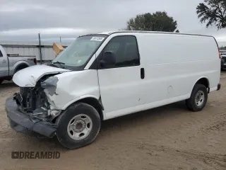 2011 Chevrolet Express Cargo with VIN 1GCWGFBA2B1163390, listed as a Copart auction lot 89073595 with 207,978 mi miles and Salvage Title. Bid and sale history available at carsss.com. Image 1.