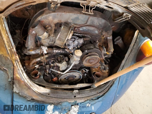 1974 Volkswagen Beetle with VIN 1342607792, listed as a Copart auction lot 84407684 with 26,610 mi miles and Salvage Title. Bid and sale history available at DreamBid. Image 11.