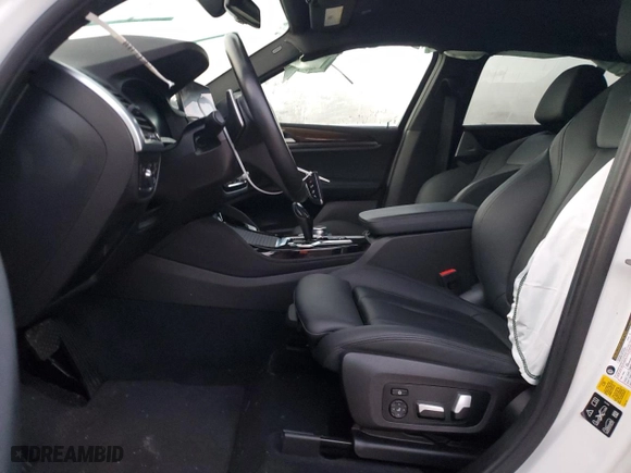 2020 BMW X4 xDrive30i with VIN 5UX2V1C08L9C88203, listed as a Copart auction lot 85376004 with 0 mi miles and Salvage Title. Bid and sale history available at carsss.com. Image 7.