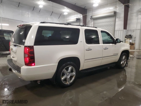2014 Chevrolet Suburban LTZ with VIN 1GNSKKE7XER106051, listed as a Copart auction lot 43942285 with 240,513 mi miles and Salvage Title. Bid and sale history available at carsss.com. Image 3.