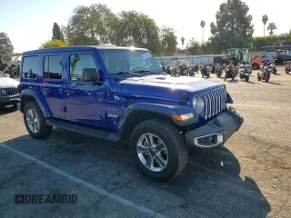 2020 Jeep Wrangler Unlimited Sahara Altitude with VIN 1C4HJXEG1LW233952, listed as a Copart auction lot 80713354 with 46,146 mi miles and Salvage title. Bid and sale history available at DreamBid. Image 12.