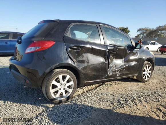 2012 Mazda Mazda2 Touring with VIN JM1DE1LZ7C0140201, listed as a Copart auction lot 88479755 with 139,526 mi miles and Salvage Title. Bid and sale history available at carsss.com. Image 3.